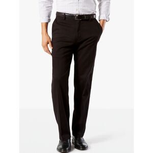 NEW NWT Mens 44X28 Black Comfort Waistband Classic Fit Chino Pants DOCKERS